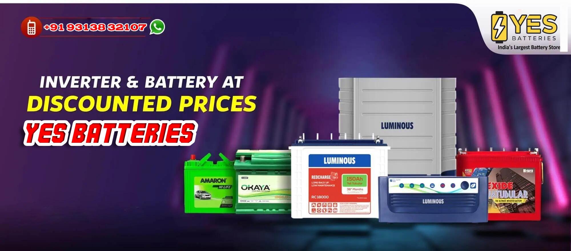 yes batteries in noida sector 104